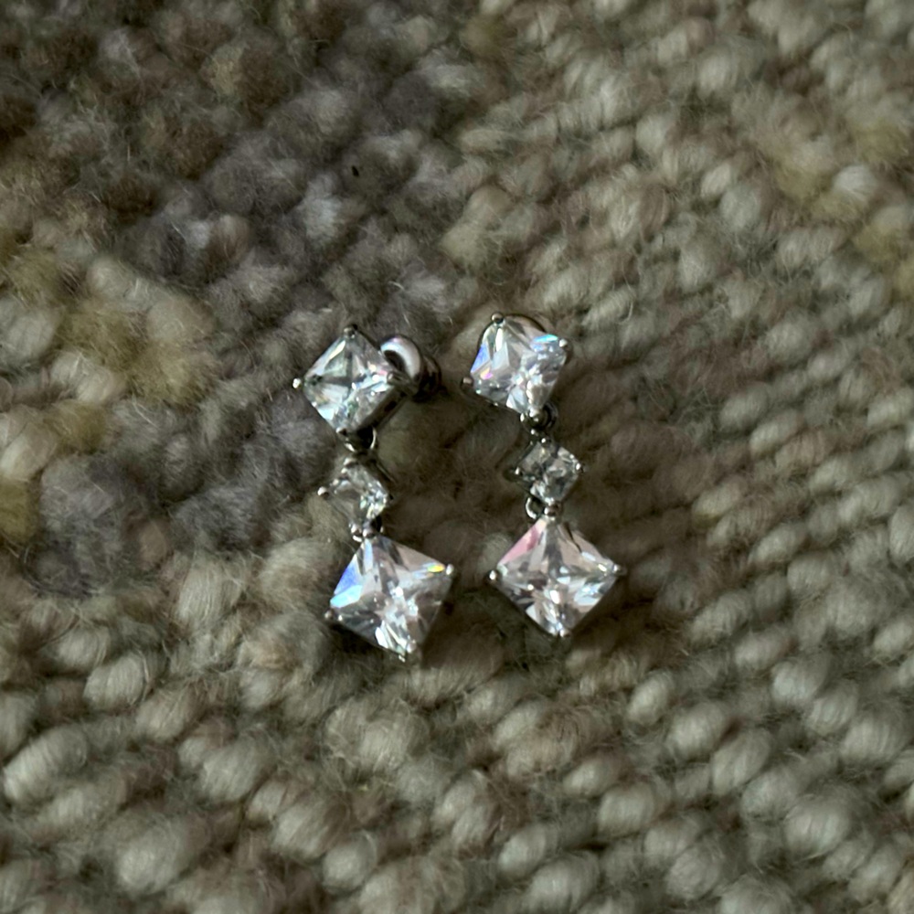 CZ Drop Earrings